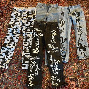 Set of 4 cute jeans